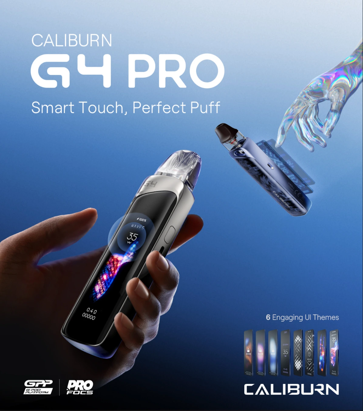UWELL-Caliburn-G4-Pro主機套裝.webp UWELL CALIBURN G4 PRO 咖哩棒電子煙主機套裝|850mAh大電量 G4 GPP倒灌系統|18W三段功率調節 (含0.6Ω/0.9Ω霧化芯)|產品特色與規格:圖片 1