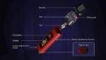 Uwell Crown D Pod Mod 35W 王冠聯名款電子煙主機套裝｜1100mAh大電量 五模式TFT彩屏｜側邊無段氣流 PA線圈相容 (附0.3Ω/0.8Ω線圈)｜UWELL商品資訊：圖片 3